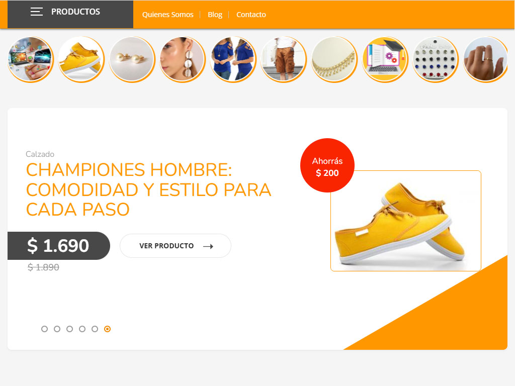 Tienda MITIENDA embebida en sitio web